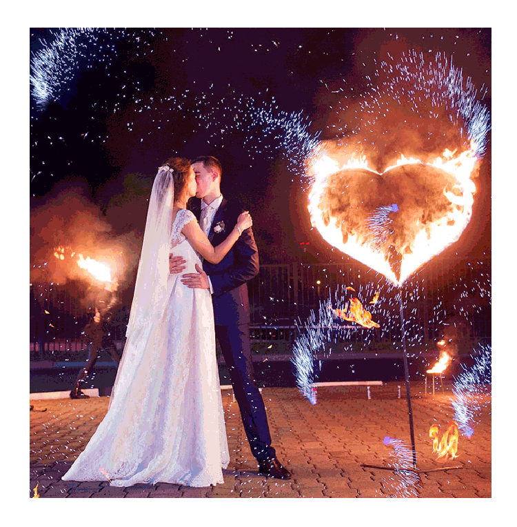 Организация пиротехнического шоу на свадьбу  Руза | ruza.salutsklad.ru