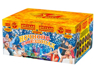 Ночной звездопад Комбинированный Фейерверк купить в Рузе | ruza.salutsklad.ru