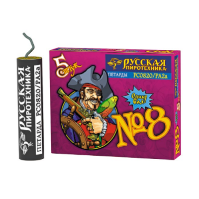 Петарда фитильная № 8 Петарды купить в Рузе | ruza.salutsklad.ru