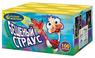 Бешеный страус Батарея салютов купить в Рузе | ruza.salutsklad.ru