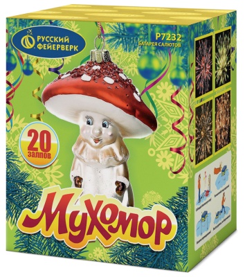 Мухомор Батарея салютов купить в Рузе | ruza.salutsklad.ru